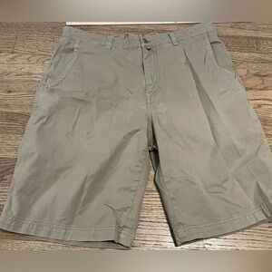 Robert Graham Shorts Mens 36 Brown‎ Khaki Cargo Chino Cotton Pockets button